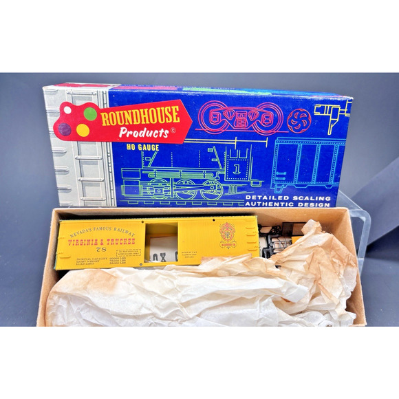 Roundhouse HO Gauge 36' Box Car Virginia & Truckee Nevada Railway w/Original box - Picture 16 of 16